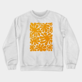 Abstract yellow flowers Crewneck Sweatshirt